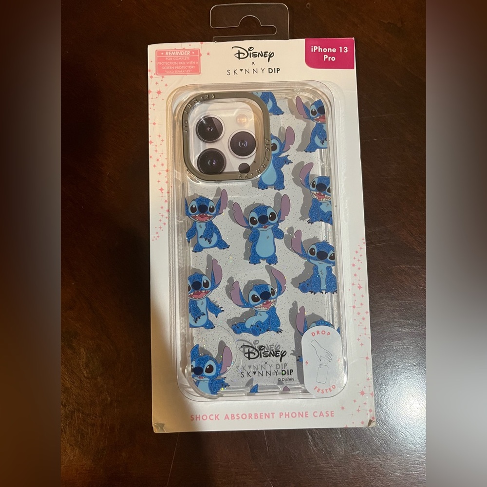 Brand new Skinnydip Disney Stitch IPhone 13 Pro case